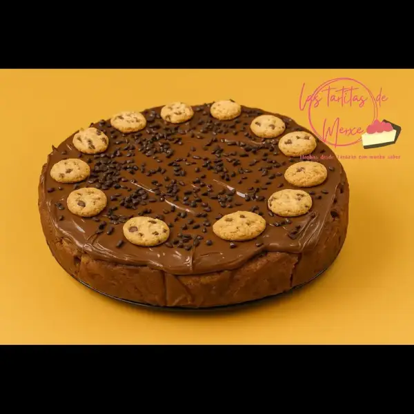 Tarta de nutella con cookies