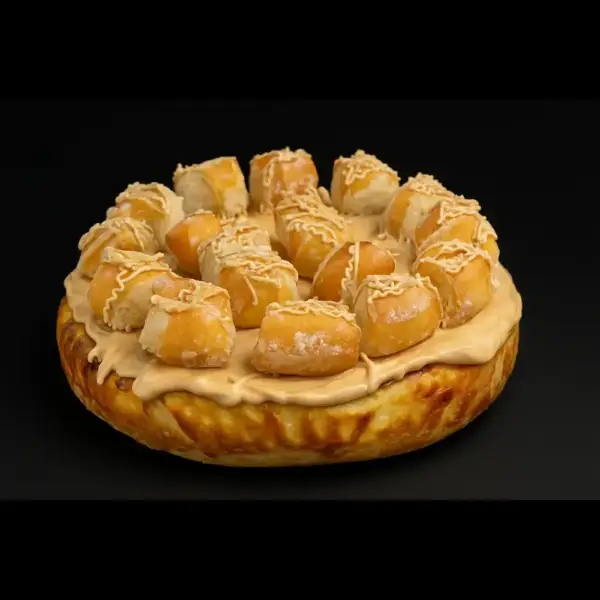 Tarta de donut con crema  kinder